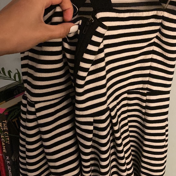 Cross Back Striped Mini Dress - Picture 3 of 3
